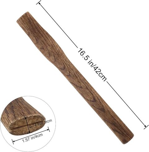 2 حزمة من مقابض فأس خشب الزان بديلة لـ DWFKHT 16.5 بوصة رمي المحاور، استبدال مقبض الفأس in Kuwait