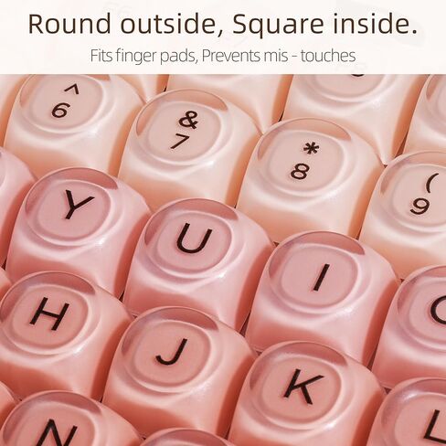 ZORNHER ZH100 Foundation Mechanical Keyboard,98% Pink Creamy Keyboard with Number Pad,Full Size Gaming Keyboard Cute,Jelly MOA Profile Round Keycaps,Creamy Sounding Linear Switches,PC Gaming in Kuwait