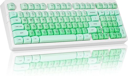 ZORNHER ZH100 Foundation Mechanical Keyboard,98% Pink Creamy Keyboard with Number Pad,Full Size Gaming Keyboard Cute,Jelly MOA Profile Round Keycaps,Creamy Sounding Linear Switches,PC Gaming in Kuwait