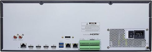 مسجل فيديو GW Security 128 قناة 6K 12MP NVR وحده، يدعم ما يصل إلى 128 × 12MP/8MP/5MP كاميرات IP، ويدعم تخزين يصل إلى 288 تيرابايت و8K HDMI (GW55128NSN) in Saudi Arabia