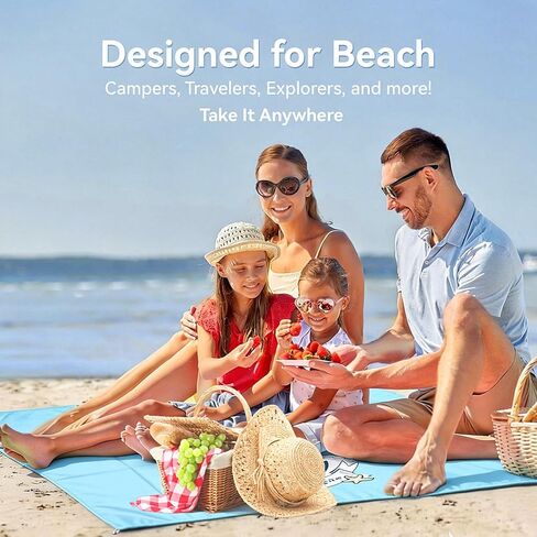 100 * 140cm Picnic mat, Lightweight Waterproof Floor mat, mini Folding Beach mat, Outdoor Camping Moisture-Proof mat in Saudi Arabia