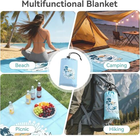 100 * 140cm Picnic mat, Lightweight Waterproof Floor mat, mini Folding Beach mat, Outdoor Camping Moisture-Proof mat in Saudi Arabia