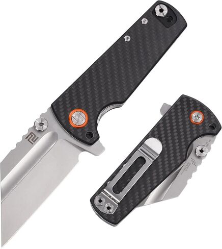 سكين تكتيكي من ARTISANCUTLERY سكين قابل للطي D2 شفرة فولاذية مع مقبض G10 شفرة ثابتة سكين EDC للصيد والتخييم والخارجية 1820P أزرق in Kuwait