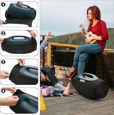غطاء مكبر صوت TXEsign لـ JBL Boombox 4، غطاء حماية شبكي منزلق لمكبر الصوت ملحقات لـ Boombox 4 in Kuwait