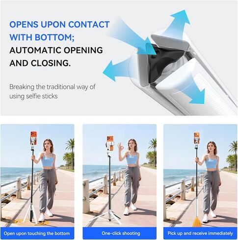 Auto Face Tracking Tripod for iPhone with Light 70.9" Selfie Stick Tripod Stand Follows Your Movement 360°Gimbal Stabilizer with Wireless Remote for Content Creator Vlog Live Stream Video Recording in Saudi Arabia