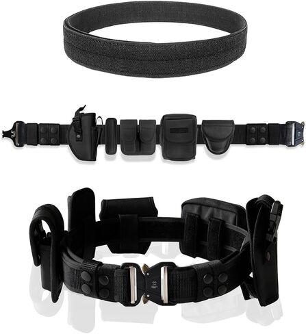 8 in 1 Police Tactical Belt Security Guard Belt Versatile Military Utility Belt Modular Equipment System Molded Duty Belt Set for Law Enforcement in Saudi Arabia