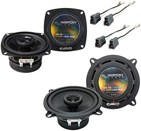 مجموعة مكبرات الصوت Harmony Audio HA-R4 HA-R5 المتوافقة مع استبدال مكبر الصوت Mitsubishi Galant 1999-2003 OEM in Saudi Arabia
