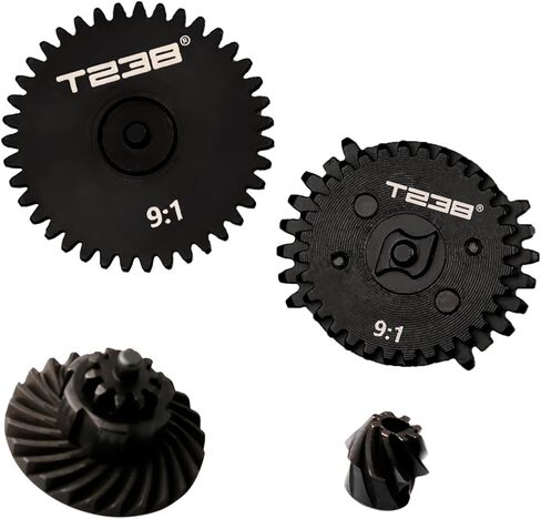 Airsoft Spiral Gear Set - AEG V2 V3 Gearbox Upgrade Kit (13:1/16:1/18:1) for M4/AK/MP5/G36/P90-40Cr CNC Machined in Kuwait