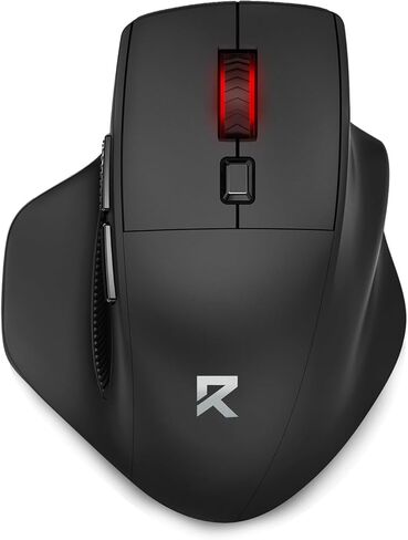 Redragon Big Wireless Mouse for Medium to Large Hands, 2.4GHz Ergonomic Computer Mouse, 6 Buttons, 4000 DPI, Full Sized USB Optical Mouse for Laptop, PC, Chromebook in Saudi Arabia
