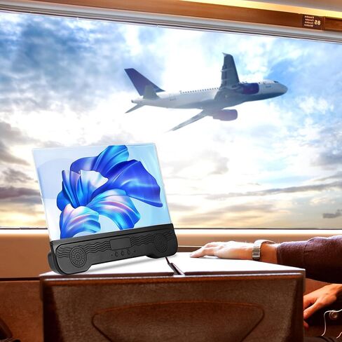14" Screen Magnifier for Cell Phone, 3D HD Mobile Phone Magnifier Projector Screen Enlarger with Bluetooth Speaker, Foldable Smartphone Stand with Screen Amplifier for Movies Videos Gaming in Saudi Arabia