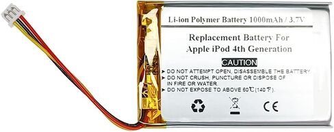 Replacement Battery Compatiable with APPL e iPod 4th Generation, 616-0183, 616-0206, 616-0215, AW4701218074, ICP0534500 in Kuwait