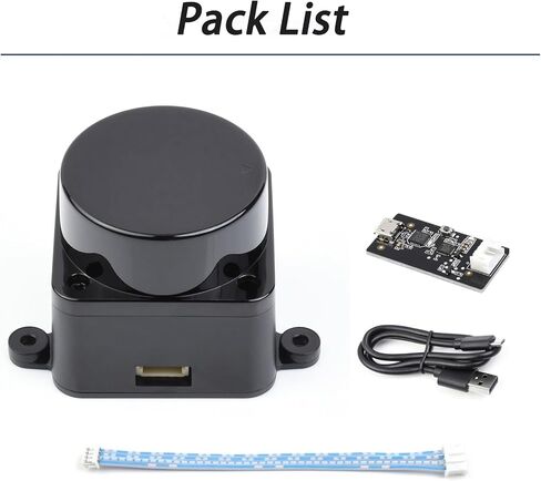 مجموعة D500 LiDAR مع المسح بالليزر بزاوية 360 درجة، نطاق 12 مترًا، دقة عالية لتطبيقات SLAM والروبوتات والطائرات بدون طيار وتطبيقات رسم الخرائط ثلاثية الأبعاد in Saudi Arabia