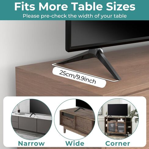 أرجل حامل تلفزيون Yaotieci فقط من أجل Vizio V505-H9، وليس للآخرين، لاستبدال أرجل تلفزيون Vizio مع مجموعة مسامير، سهلة التركيب in Saudi Arabia