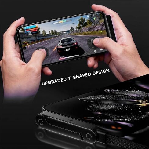 كابل شاحن حامل غير مرئي مع حامل - كابل شحن سريع USB-C 2 في 1 جانبي، سلك حامل هاتف مجدول قابل للطي بقدرة 240 وات للهواتف الذكية والأجهزة اللوحية in Kuwait