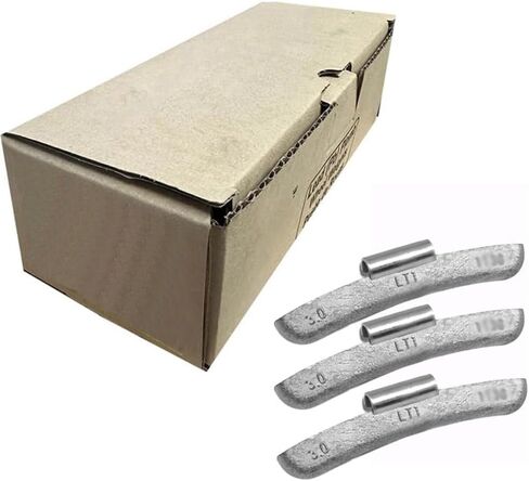 Generic LT1-Style Uncoated Lead Clip-On Wheel Weights - Choose Size (2.00 oz - 25 Pc. Box) in Saudi Arabia