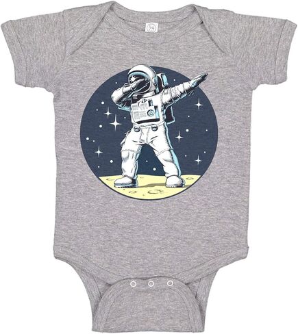 Dabbing Astronaut Spaceman NASA Geek Cotton Baby Bodysuit Romper Newborn - 24 Months in Saudi Arabia