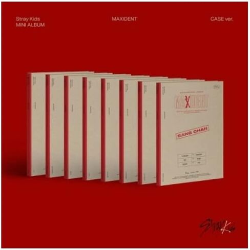 Stray Kids MAXIDENT 7th Mini Album Case إصدار CD + ملصق صغير قابل للطي على العبوة + كتاب صور + ورق كلمات + بطاقة صور + تتبع (عشوائي) in Saudi Arabia