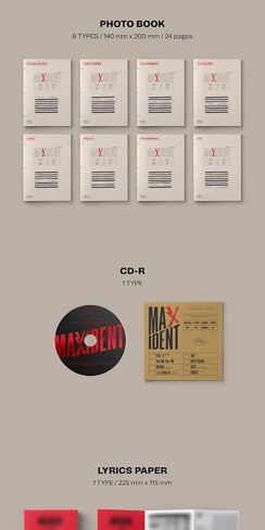 Stray Kids MAXIDENT 7th Mini Album Case إصدار CD + ملصق صغير قابل للطي على العبوة + كتاب صور + ورق كلمات + بطاقة صور + تتبع (عشوائي) in Saudi Arabia