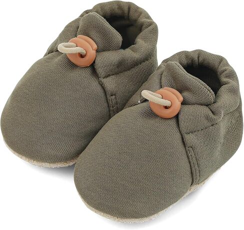 2 Pack Newborn Shoes Soft Sole Baby Sock Booties Drawstring Infant Boys Girls First Walking Slippers, 0-6 Months in Saudi Arabia