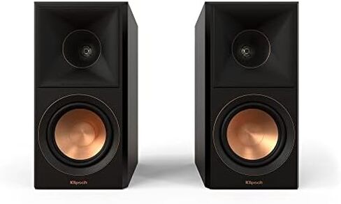 Klipsch Reference Premiere RP-500M II Bookshelf Speaker Pair in Ebony R-52C Powerful Detailed Center Channel Home Speaker Set of 1 Black Bundle in Saudi Arabia