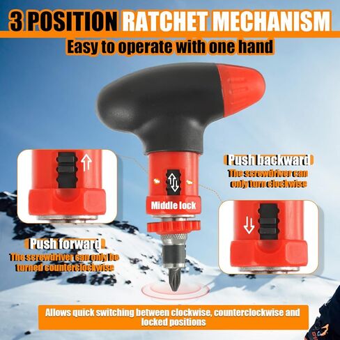 Multi bit Ratchet Snowboard Screwdriver for Adjusting Bindings, snowboard tool, 6-in-1 Snowboard Multitool, Compact and Pocket Friendly in Saudi Arabia