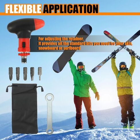 Multi bit Ratchet Snowboard Screwdriver for Adjusting Bindings, snowboard tool, 6-in-1 Snowboard Multitool, Compact and Pocket Friendly in Saudi Arabia