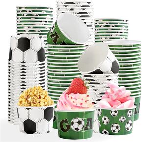 120 Pcs Christmas Blue Ice Cream Cups 12 oz Disposable Snowflake Snowman Elk Gift Paper Dessert Snack Bowls Winter Food Yogurt Containers for Hot or Cold Food Soup Candies Xmas Holiday Party Supplies in Saudi Arabia