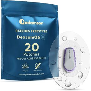 Dexcom G7 Over Patches مقاوم للماء - 20 x G7 Dexcom Over Patch، Stelo Overpatch، شفاف، طويل الأمد، لا يوجد غراء في المنتصف، غير مهيج، سهل التطبيق/الإزالة، مثالي للرياضة والسباحة والحياة اليومية in Kuwait