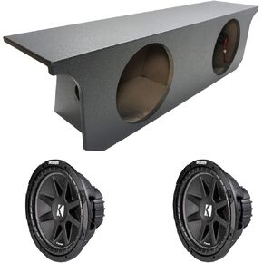 متوافق مع 2007-2018 Jeep Wrangler JK Unlimited Kicker Comp C12 Dual 12 بوصة غلاف صندوق فرعي مطلي بالرينو - نهائي 2 أوم in Kuwait