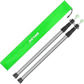 SANLIKE Stainless Steel Telescoping Tarp Poles 34"-86.6" Heavy Duty, Waterproof, 22mm Thick, 2.97 lbs, for Canopy Awning Sun Shelter Backpacking Hiking, Camping in Kuwait