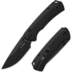 سكين جيب Kizer T1 BD EDC، سكاكين قابلة للطي بنقطة إسقاط فولاذية Nitro-V مقاس 3.2 بوصة مع مقبض ميكارتا، قفل بطانة زر فتاحة الإبهام، للتخييم والمشي لمسافات طويلة وصيد الأسماك V3490.2BA2 in Kuwait