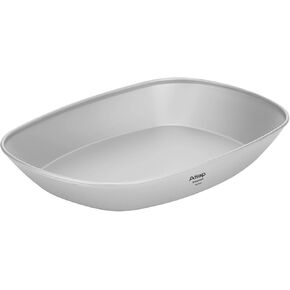 طبق عشاء من التيتانيوم، طبق خفيف للغاية مع حقيبة حمل للتخييم في الهواء الطلق، أدوات مائدة محمولة، طبق سلطة المعكرونة، آمن للاستخدام في غسالة الأطباق Ti1143T 950 مل (متجمد) in Kuwait