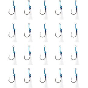 UMT - حجم الناهض التونة 6/0 HOABS HOABS مع دعابة باكتيل ، حلقات صلبة للخدمة الثقيلة ومساعدة الحبل - 10 و 20 خيارات حزمة لتحسين أداء الصيد in Kuwait