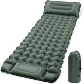 Single Portable Inflatable Outdoor Mattress Camping Sleeping Pad Sleeping Pad for Camping Backpacking Hiking Tent Folding Inflatable Waterproof Ultra Lightweight in Saudi Arabia