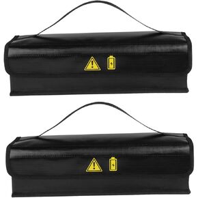 حقيبة بطارية Ebike 2 قطعة 16x5.5x5in حقيبة بطارية ليبو ذات سعة كبيرة مقاومة للانفجار مع مقبض مقاومة للحريق ومقاومة للماء للشحن والتخزين in Kuwait