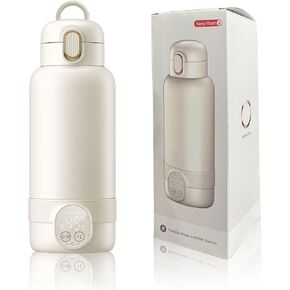 Portable Baby Milk Bottle Warmer for Travel,17 Ounces Capacity Baby Milk Warmer,Portable Breastmilk & Formula Water Fast Warming Bottle,Rechargeable 14000 mAh Battery,Pasteurization Design in Saudi Arabia