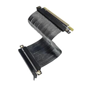 كابل تمديد GPU PCIe 5.0 X16 متوافق مع PCIe4. PCIe3. كابل تمديد GPU مسطح ومرن بتصميم عرض النطاق الترددي العالي Gen5 مطلي بالفضة in Kuwait