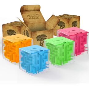 ThinkMax Money Maze Puzzle Box for Kids and Adults, Perfect Money Holder Maze Puzzle Gift Box (2 Pack) in Kuwait