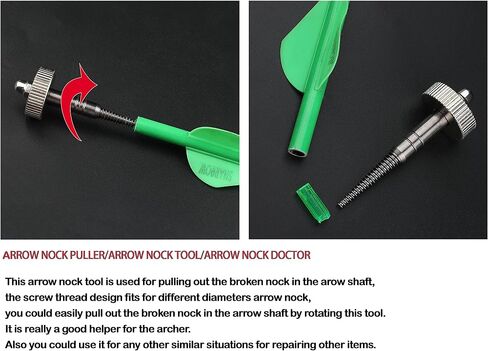 ZSHJGJR Archery Arrow Nock Insert Removal Tool Broken Tail Puller Shaft Clean Bow Target in Saudi Arabia