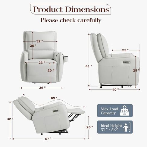 طائرات شراعية كهربائية للحضانة، كرسي هزاز كهربائي دوار، كراسي هزازة مريحة لغرفة المعيشة مع دعم قطني (رمادي فاتح، 41 بوصة × 40 بوصة × 36 بوصة) in Kuwait