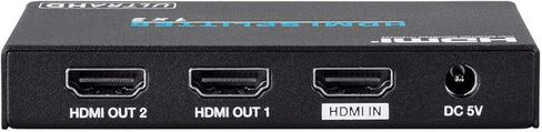 موزع HDMI Monoprice Blackbird 4K Pro 1x2 - HDR، 18 جيجابت في الثانية، 4K 60 هرتز، YCbCr 4:4:4، مع دعم HDCP 2.2 (متوافق مع مشغل PS4/5 Xbox Apple TV Fire Stick Roku Blu-Ray) in Saudi Arabia