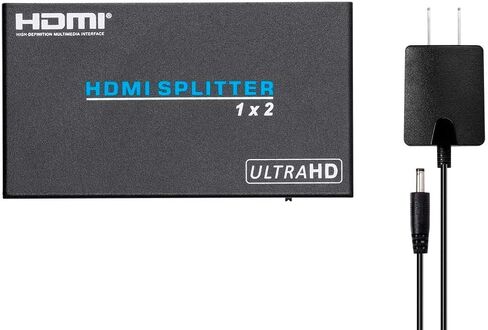 موزع HDMI Monoprice Blackbird 4K Pro 1x2 - HDR، 18 جيجابت في الثانية، 4K 60 هرتز، YCbCr 4:4:4، مع دعم HDCP 2.2 (متوافق مع مشغل PS4/5 Xbox Apple TV Fire Stick Roku Blu-Ray) in Saudi Arabia