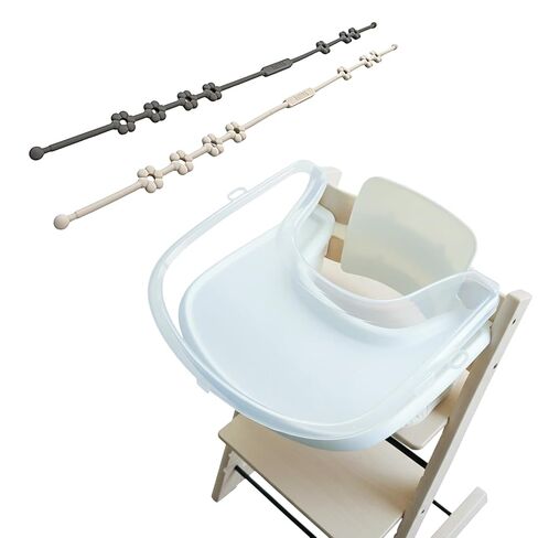 غطاء صينية شفاف من LUNELL متوافق مع Stokke Tripp Trapp، دعم قوي للشفط، سهل الإزالة والتنظيف، غطاء واقٍ خالٍ من مادة BPA مع شريطين سيليكون متعددين in Kuwait