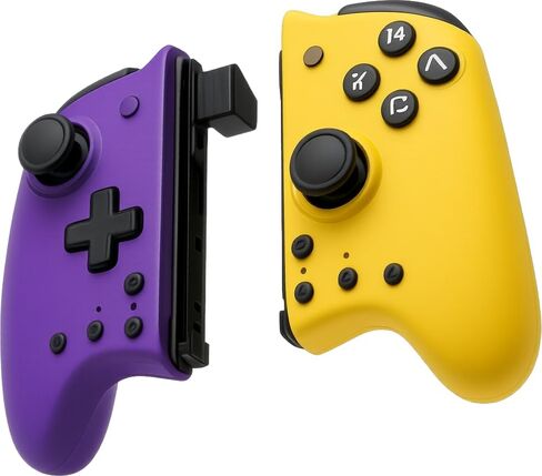 وحدات تحكم بديلة من ONIUWE لوحدة التحكم اللاسلكية اليسرى واليمنى المتوافقة مع Nintendo Switch OLED Lite مع اهتزاز جيروسكوبي 6 محاور (أرجواني) in Kuwait