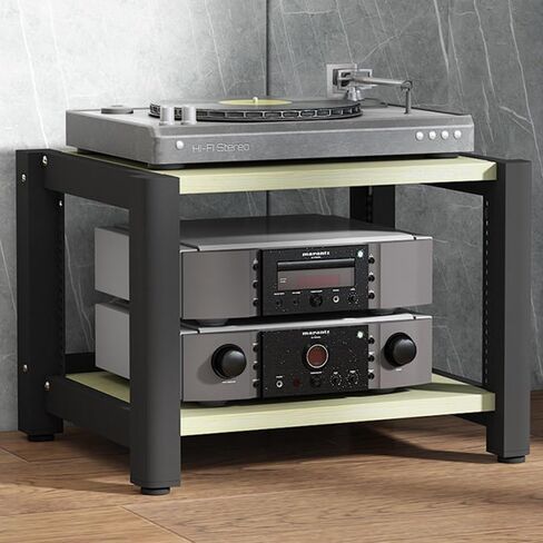 Adjustable 5-Tier Audio Rack, Multi-Functional Media Stand for HiFi & AV Equipment, Stereo Component Storage Cabinet (60x50x100cm) - Perfect for Home Theater & Entertainment Systems in Saudi Arabia