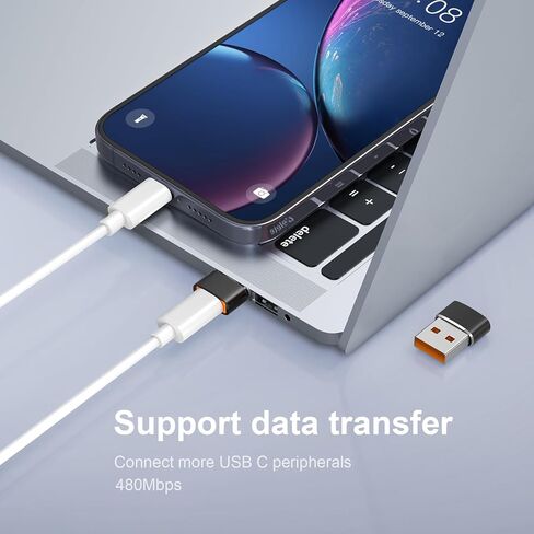 10 عبوات محول USB إلى USB C، محول USB C أنثى إلى USB ذكر، شحن سريع ونقل البيانات لهاتف iPhone17 16 15 Plus Pro Max، iPad Air Mini 6 7، Samsung Galaxy S25-S22، iPad Air، Pixel in Saudi Arabia