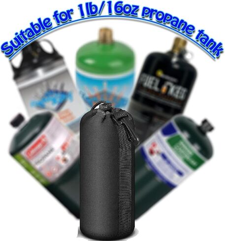 2 pcs1lb propane cylinder tank protective cover.1lb propane tank insulated cover,small1lb propane tank storage bag,1lb/16 oz Fuel ​Cylinder storage bag,Refillable Propane Cylinder Tank Cover. in Saudi Arabia
