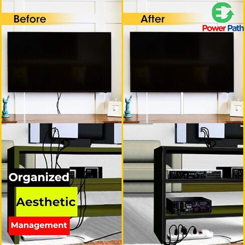 Cable Management Kit – 6 Pack 15.7" (40cm) PVC Cable Raceway with Screws and Anchors – Paintable Wall Cord Cover for TV, Computer, and Home Office – White Wire Hider Channel Set in Saudi Arabia
