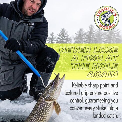 Rite Angler Aluminum Fishing Gaff Hook - Saltwater, Ice Fishing, Gig Pole, Flounder Frog Gigging Equipment, Fish Gaff Hook Holder for Outdoor Adventures - 3" in Saudi Arabia