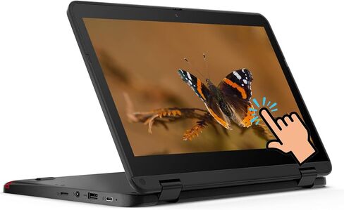 كمبيوتر محمول Lenovo 300e Chromebook Gen2 شاشة لمس 2 في 1 للكمبيوتر الشخصي، كمبيوتر LCD 11.6 بوصة 2 في 1، معالج Intel N4020، ذاكرة الوصول العشوائي 4 جيجابايت، 32 جيجابايت SSD، نظام تشغيل Chrome، لوحة مفاتيح يابانية (متجددة) in Kuwait